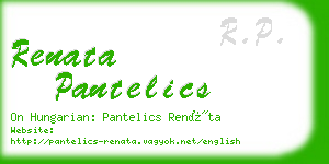 renata pantelics business card